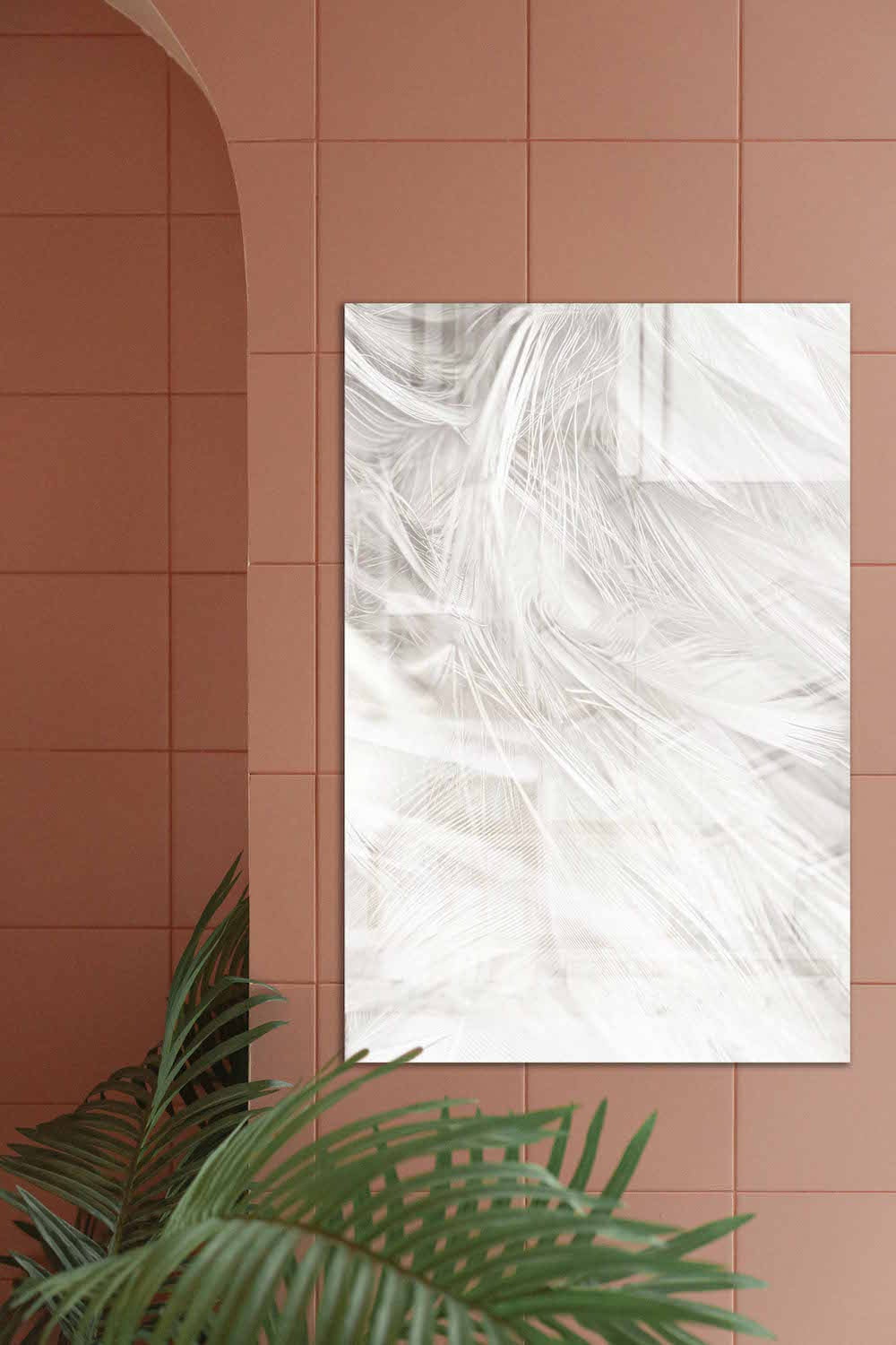 White Feathers in Plexi, 121-S692