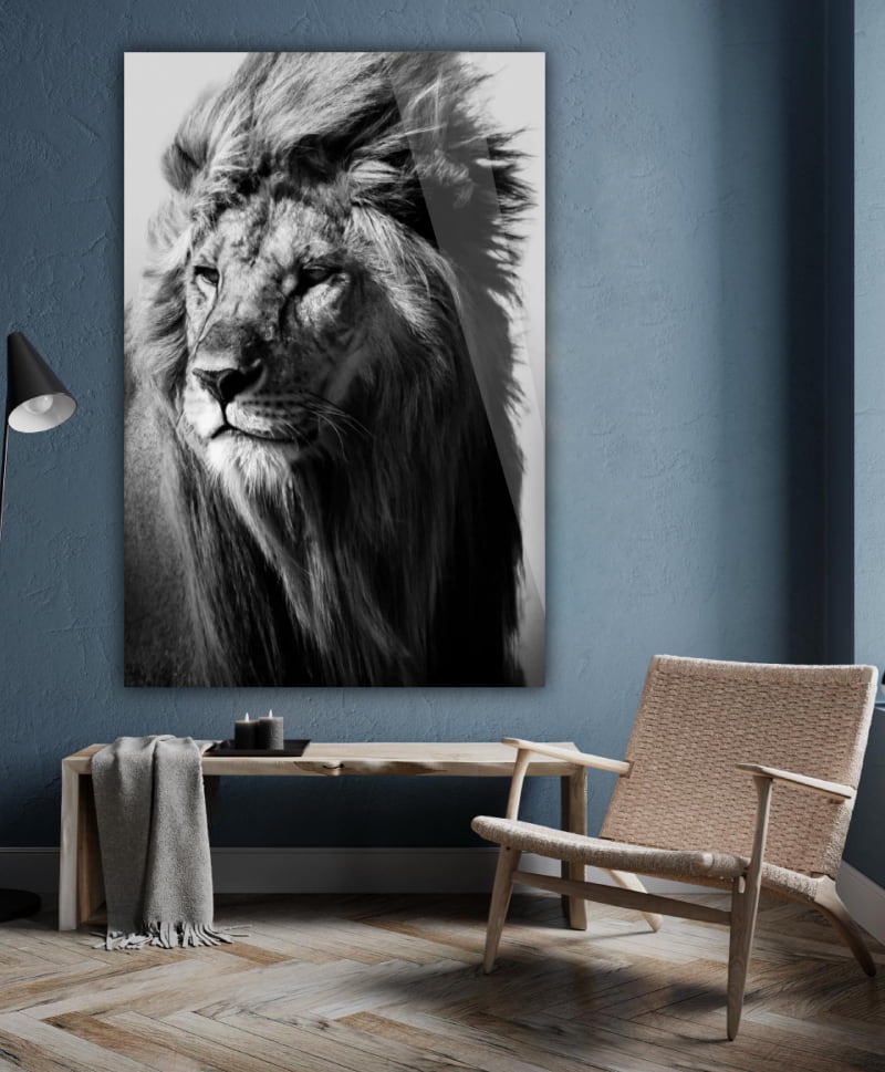 Plexiglass painting lion