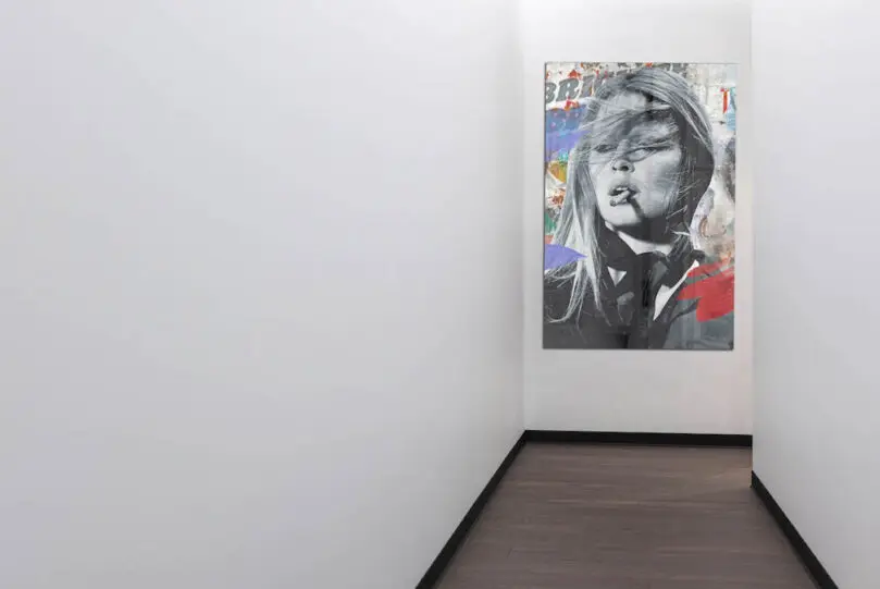 Brigitte Bardot art on plexiglass