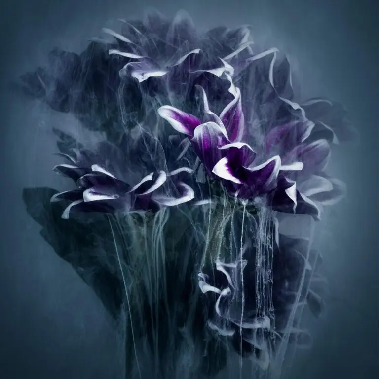 Plexiglasmalerei Blumen