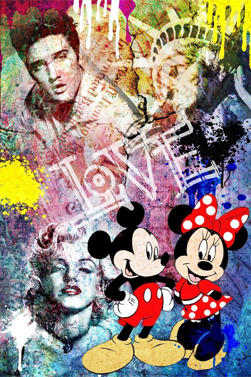 mickey mouse pop art