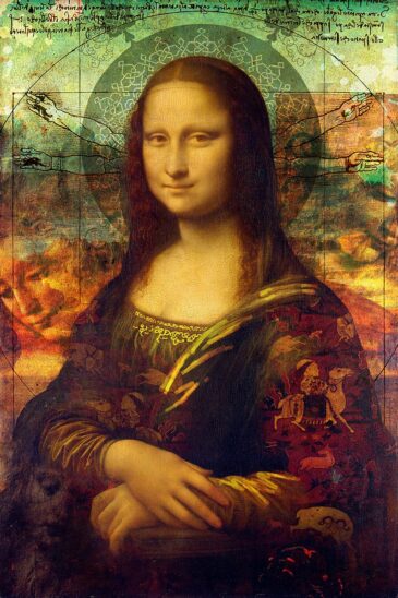 Art mural en plexiglas Mona Lisa, La Mona