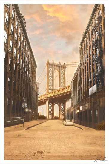 Foto kunst Manhattan Bridge